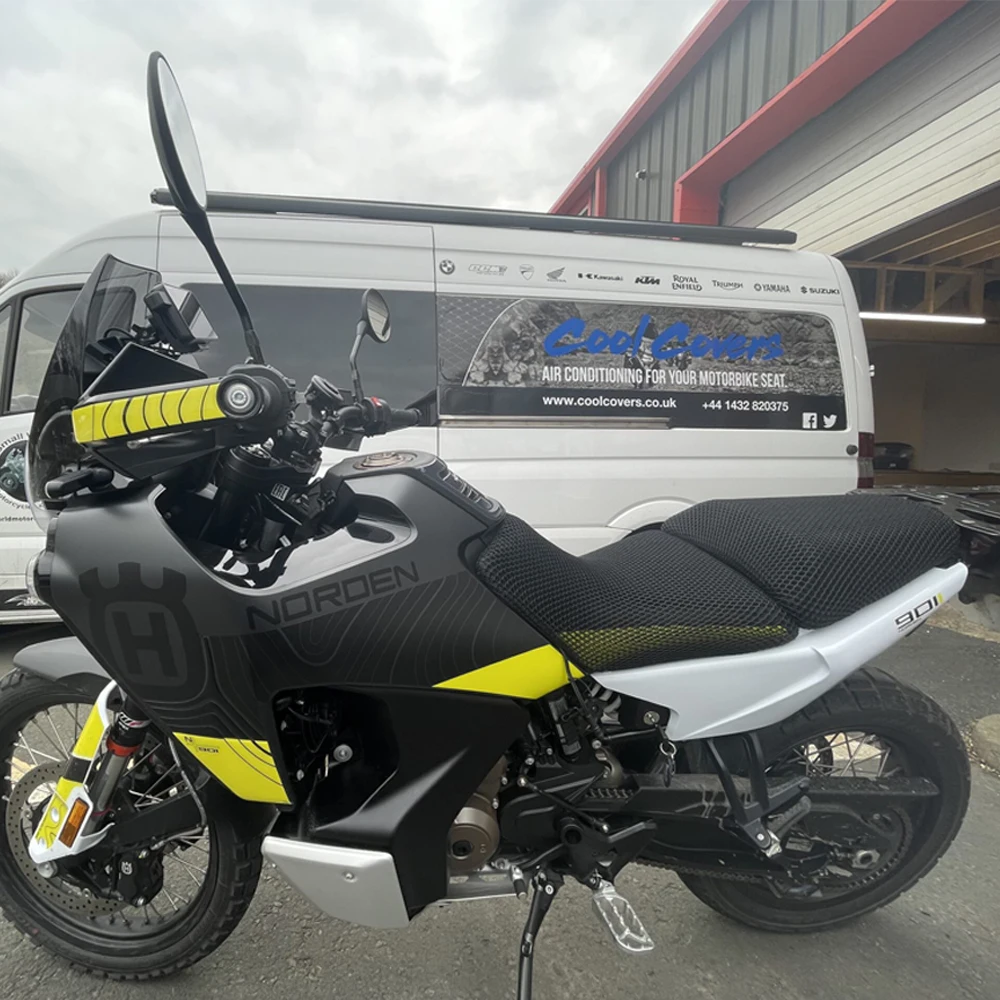 2025 For Husqvarna Norden 901 2022-2025 Exhaust Seat Cover 2025 Norden 901 Seat Protection Cover 3D Airflow Cooling Seat Cover