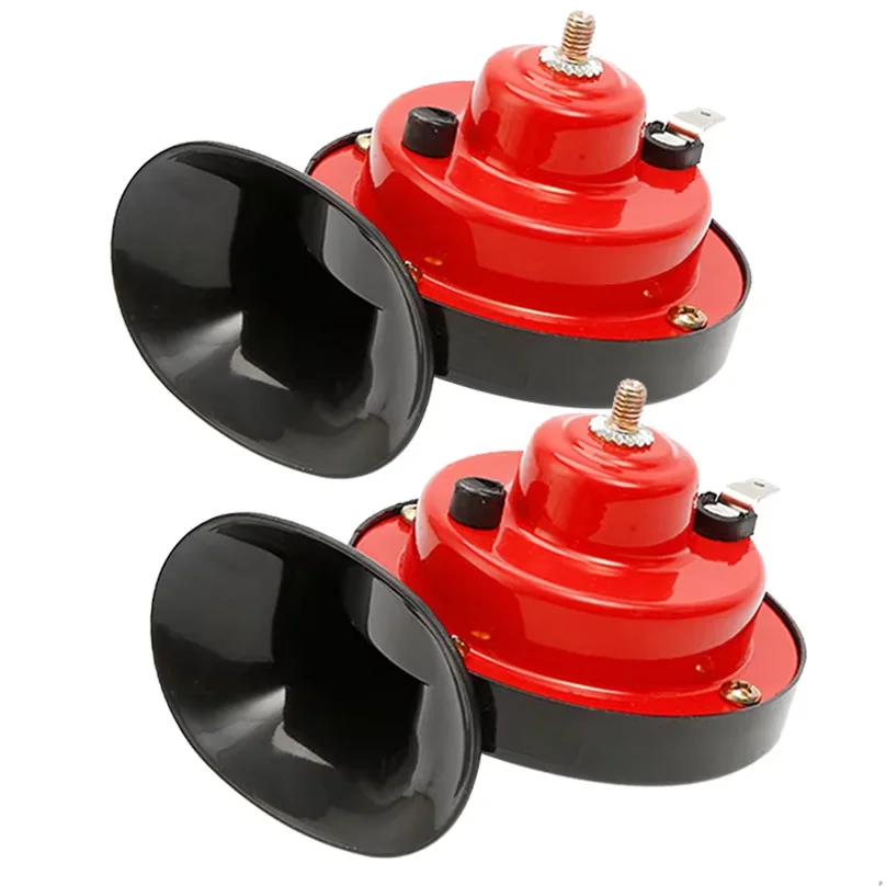 2pcs 12V air horn for car Snail Electric Air Horn Marine Boat Loud Alarm Kit  Boat Motorcycle Dual-tone car horn Loud signal