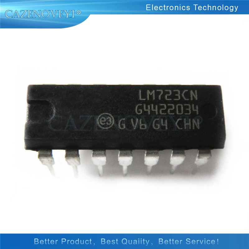 10pcs/lot LM723CN LM723 DIP-14 In Stock