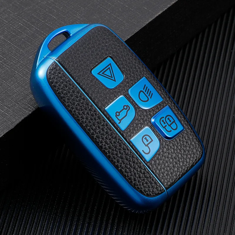 Car Key Case Cover Fob Keychain Holder for Jaguar XF XJ XE XJL for Land Rover RangeRover Sport Evoque Freelander Keyring Shell