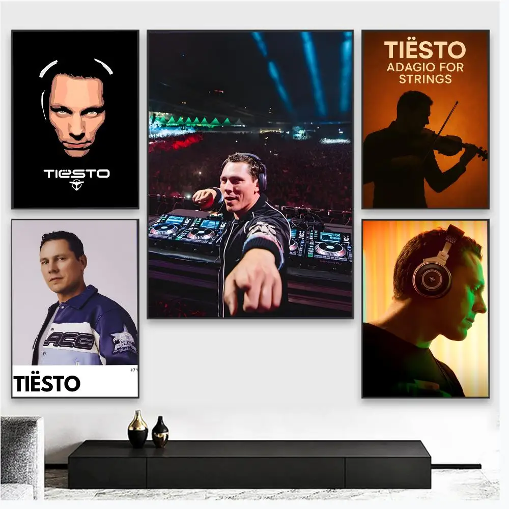 T-tiesto Singer Poster Wall Art Poster Pictures, Aesthetic Home Decor For Living Room Bedroom Office