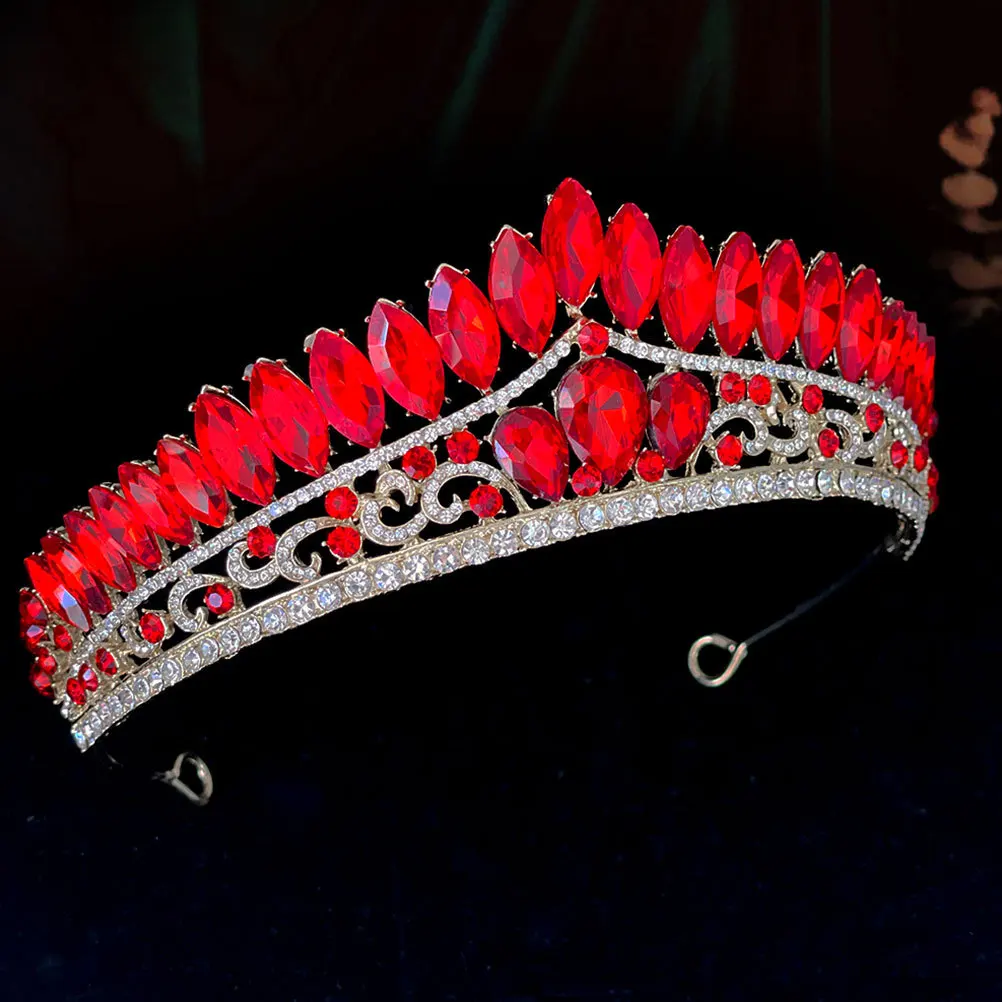 

Rhinestone Crown Sparkly Bridal Headpiece Wedding Birthday Tiara Hair Accessory for Women Tiara Crown Bridal Headband