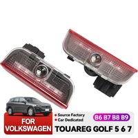 2026 Hot Emblems 2 For VW Passat B6 B7 B8 B9 Touareg Golf 5 6 7 Jetta MK6 MK7 GTI R LED Car Door Projector Welcome Ghost Shadow