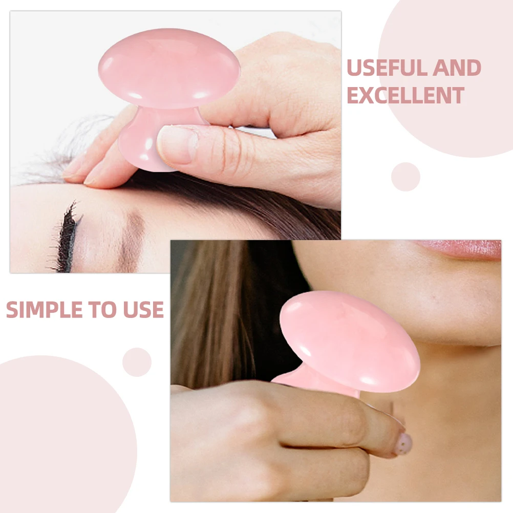 

3pcs Resin Facial Massage Tool Mushroom Shape Face Massager Deep Muscle Relief For Spa Scraping Stone For Men Women Gift