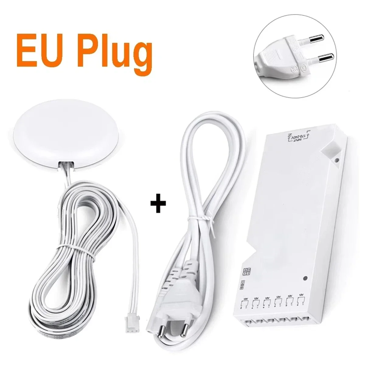 DC12V LED-verlichtingstransformator met dimbare aanraak-/handvegen Bewegingssensor Schakelaar Voeding LED-driver 4-10 Dupont-poorten - afbeelding 1
