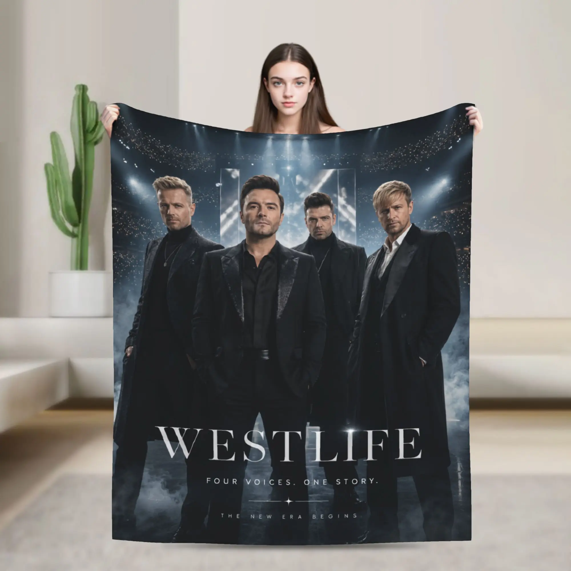 Westlife Soft Blanket  Girls Boys Plush Throw Blanket Fluffy Home Decor Flannel Bedspread Sofa Bed Cover