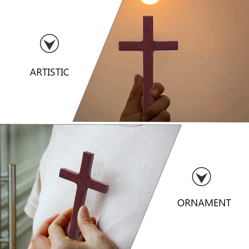 20pcs Prayer Wooden Crosses Desktop Small Cross Holding Cross Christian Catholicism Cross Wood Cross Craft