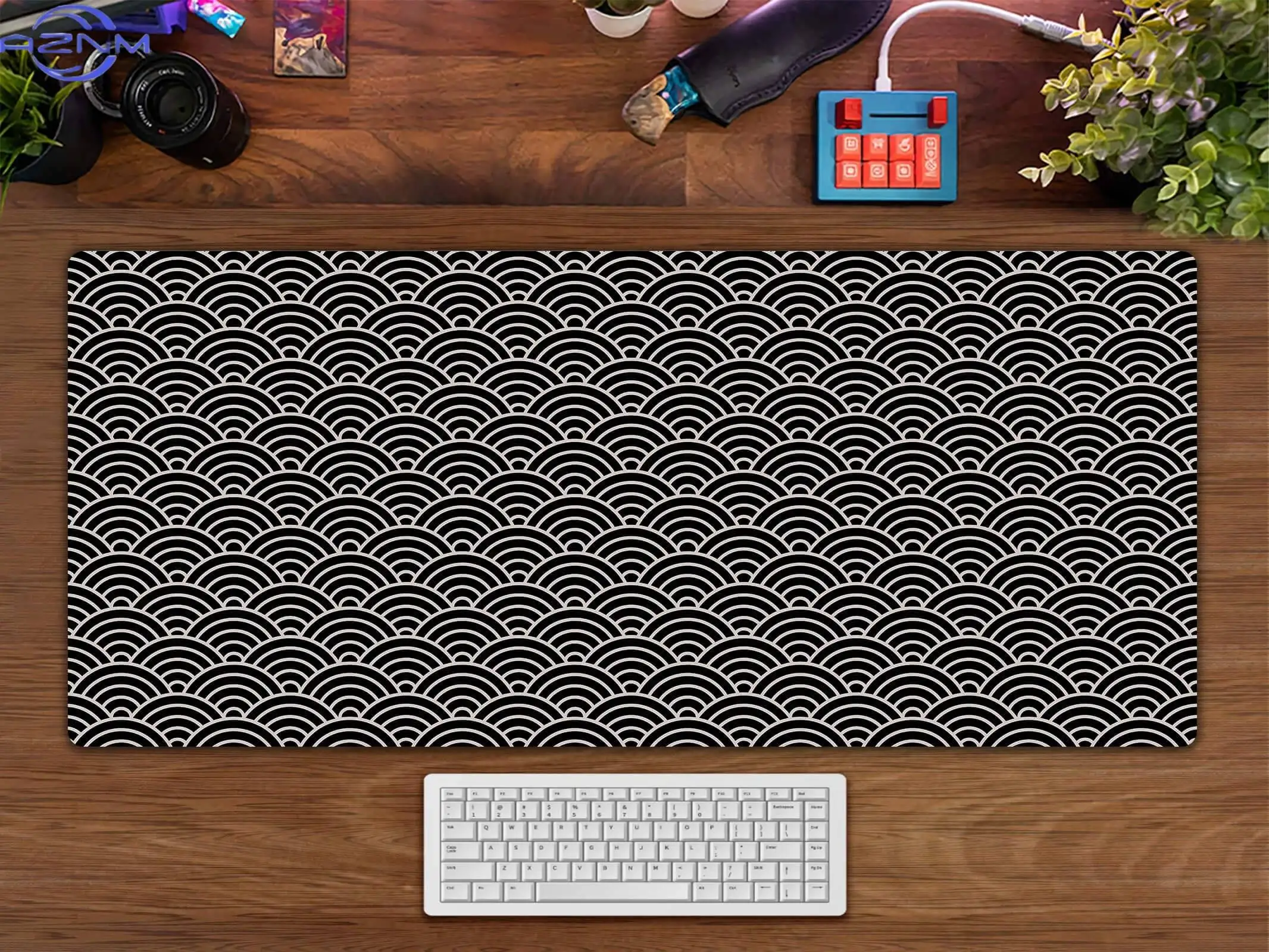 Japanese Desk Mat Qinghai Wave XL Mouse Pad, Mousepad, Pretty Desk Decoration, Play Mat, Keyboard Mats