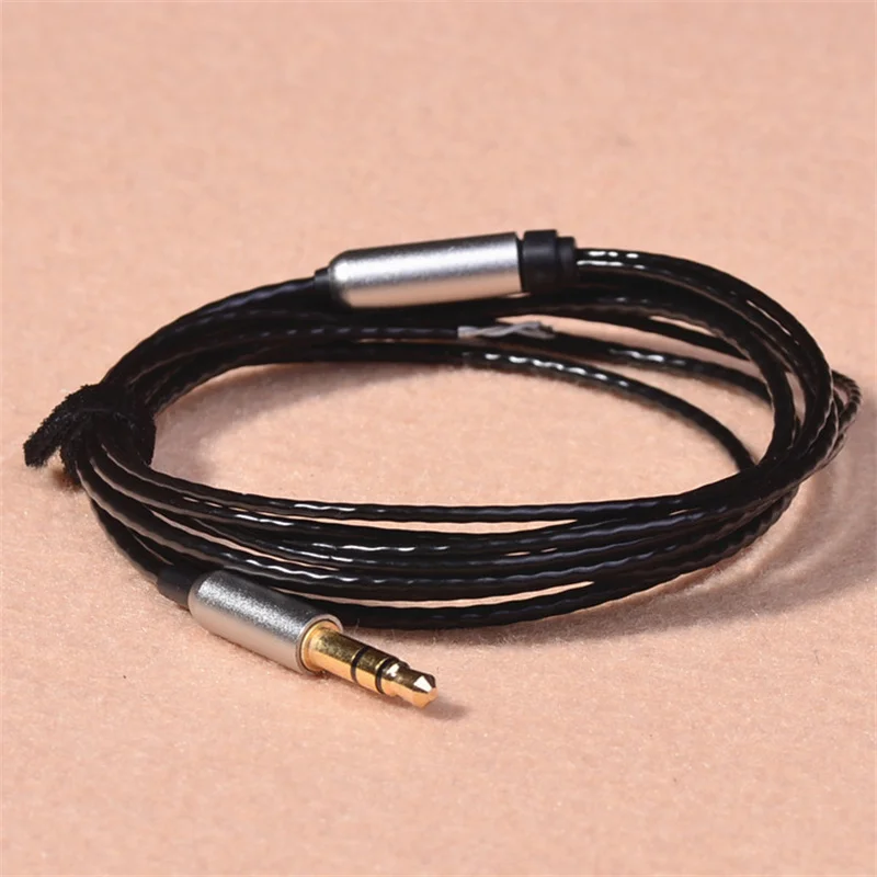 كابل سماعة أذن مطلي بالفضة 14 كور سلك سماعة أذن DIY