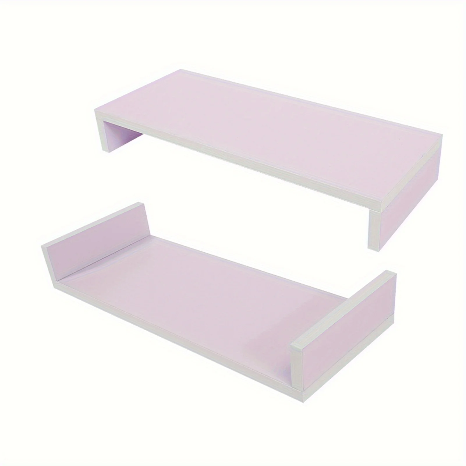 Suporte de monitor de madeira LED Monitor de computador Riser Desktop Organizer Display Rack Purpúreo