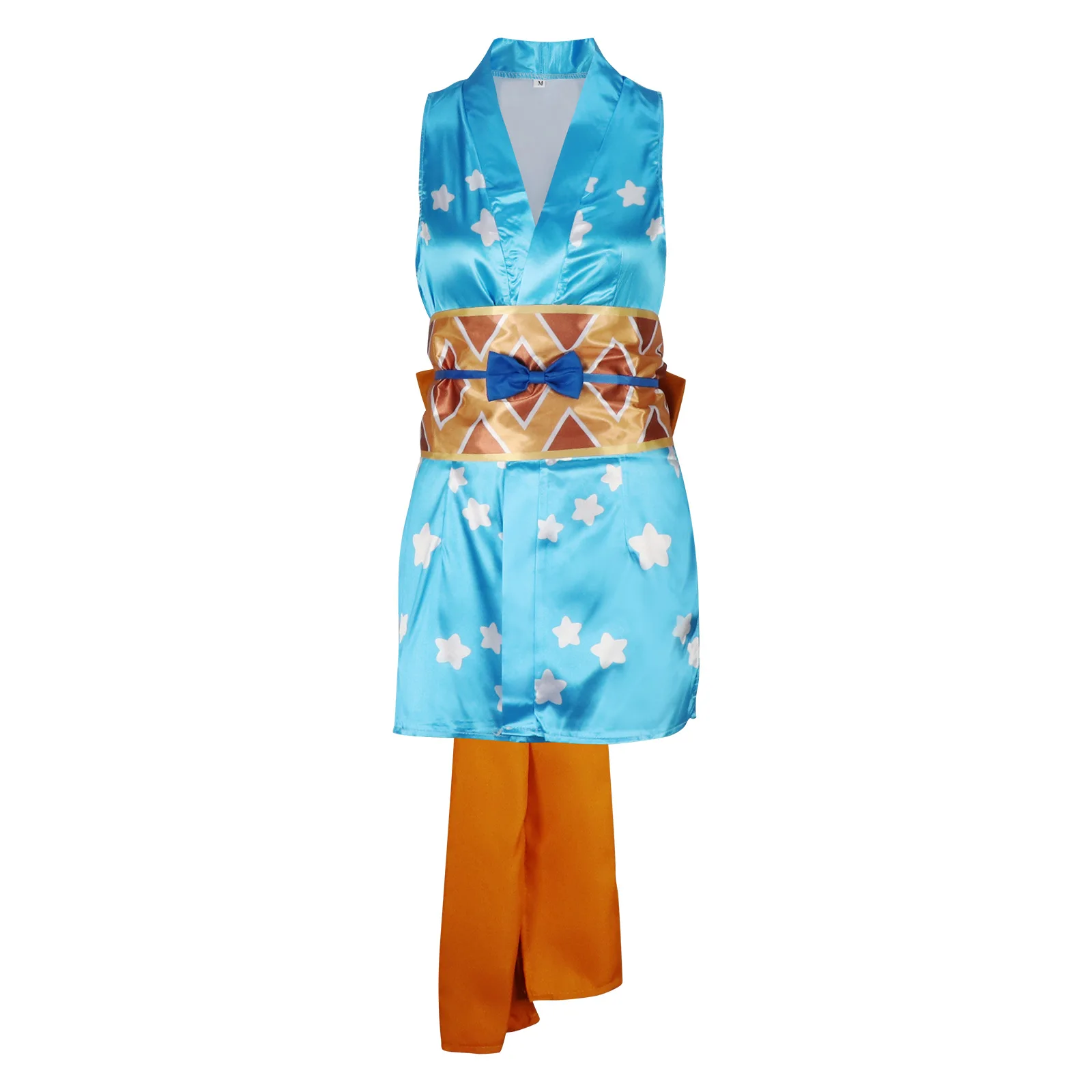 Nami Cosplay Kostüme Frauen Kleid Blau Druck Kimono Halloween Outfit