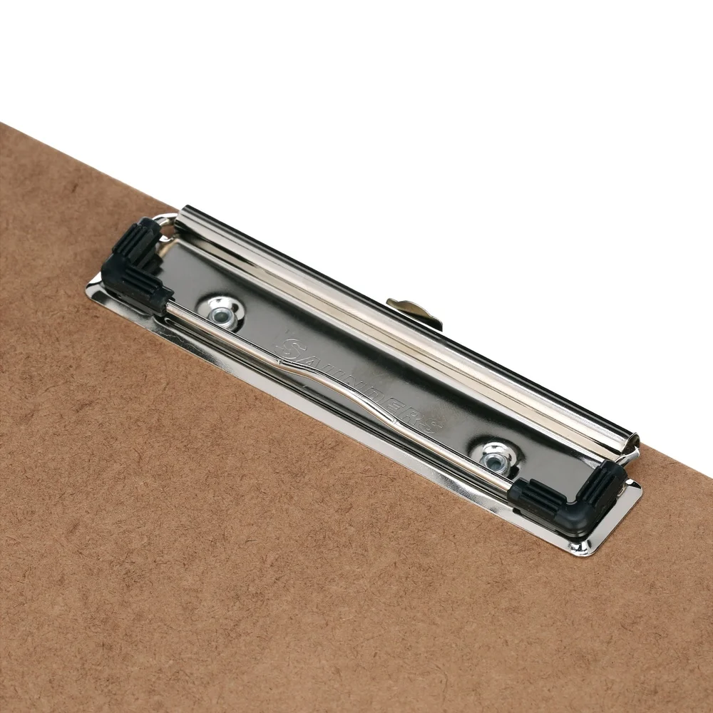 내구성 있는 하드보드 클립보드 레터 사이즈, 낮은 프로파일 클립 내장형 걸이 구멍 2개 팩 사무실 학교용