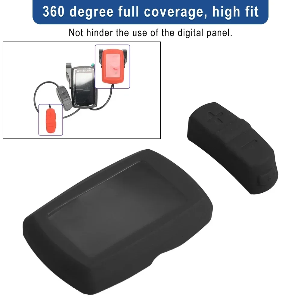 Waterproof Dashboard Case for Engwe EP-2 Pro/Engine Pro Electric Bicycles Silicone Throttle Instrument Shifter Protective Covers