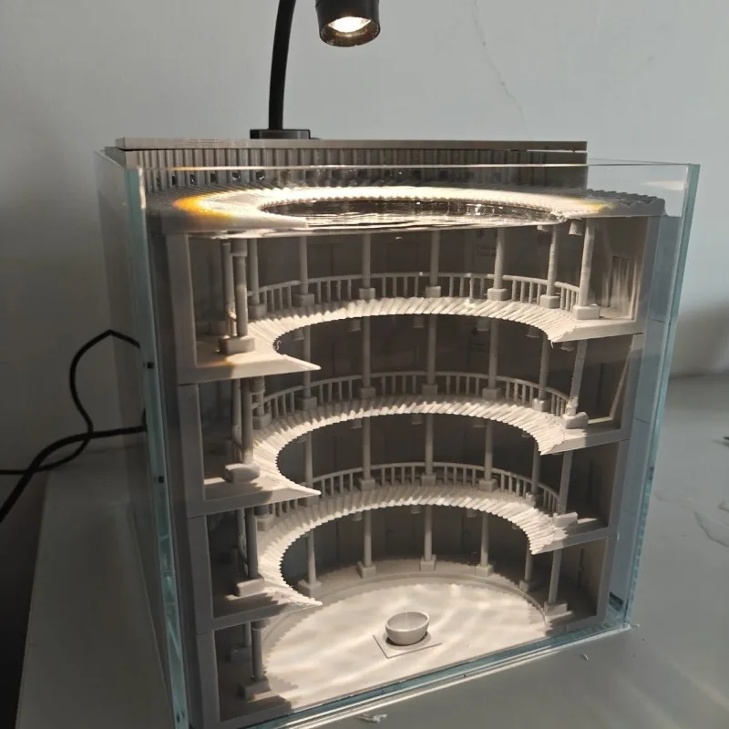 Tulou model ancient fish tank, desktop betta tank, high-value retro building fish tank 1
