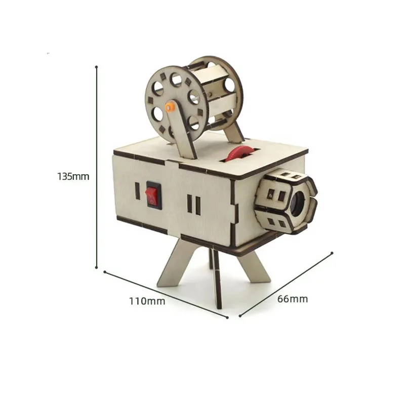 Ciência e tecnologia pequena invenção estudantes das crianças mão montar projetor brinquedo ciência experimento modelo pacote de material