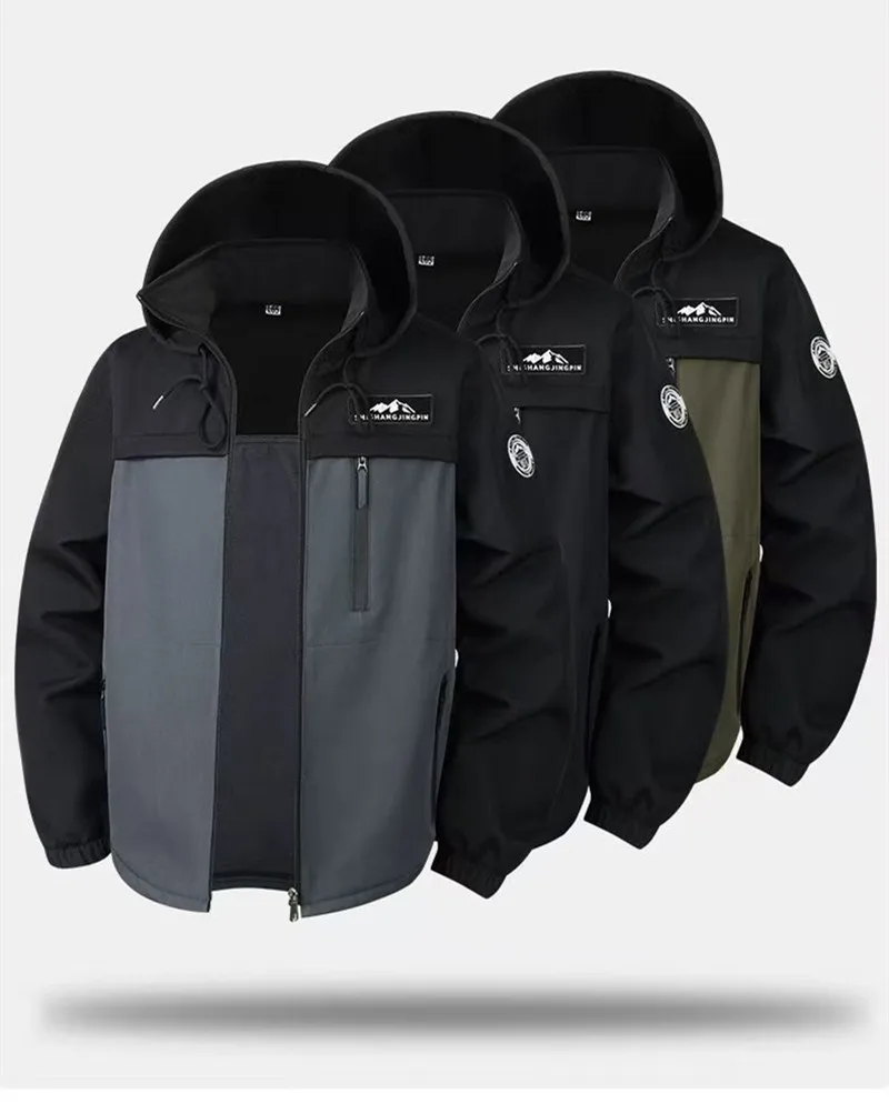 الخريف والشتاء في الهواء الطلق التكتيكية الصوف سترة مجموعة يندبروف مقاوم للماء ودافئة تسلق الجبال دعوى الباردة واقية ملابس العمل #4