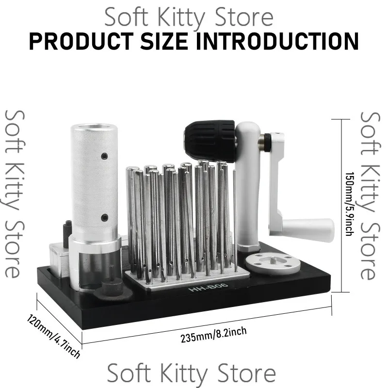 Professional Stainless Steel Manual Jump Ring Maker Machine with 20 Mandrels – Jewelry Making Tool for Rings, Chains, Repair