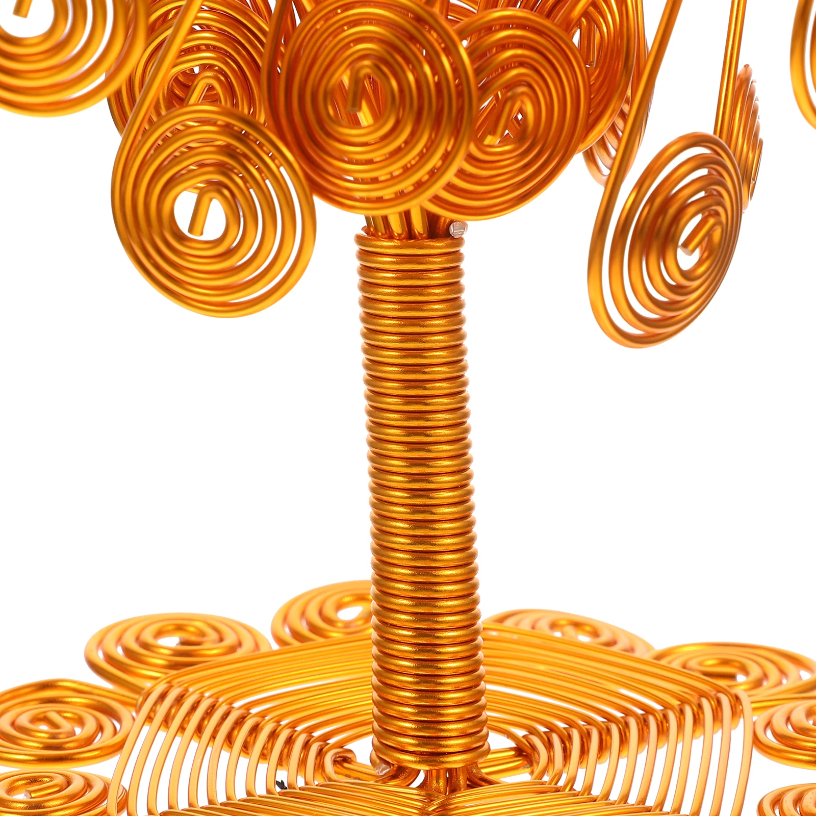 

Aluminum Wire Craft naments Decorative Luck Tree Home Office Study Spring Festival Tabletop Adornment Metal Money Tree Fortune