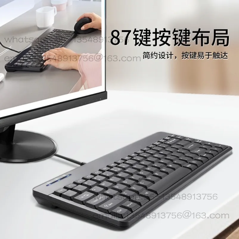 PB-409U/PS2 Mini Mirror Business Industrial Office Keyboard Wired Mute Waterproof - view 2