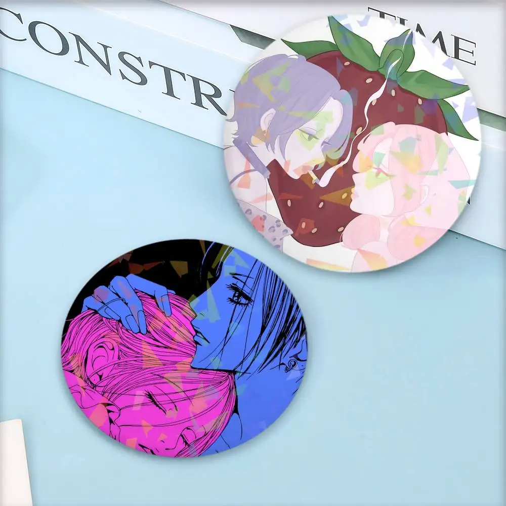 Anime Oosaki N-nanas and Hachi Cosplay Costume Badge Laser process Pin  Tinplate Brooch  Anime Prop Xmas Gift view 4