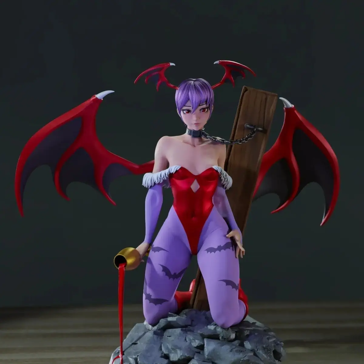 

1/24 Scale 80mm height Resin Figure Assemble Model Kit Sexy female demon warrior Nsfw Two versions Unassembled Unpainted 3D toy