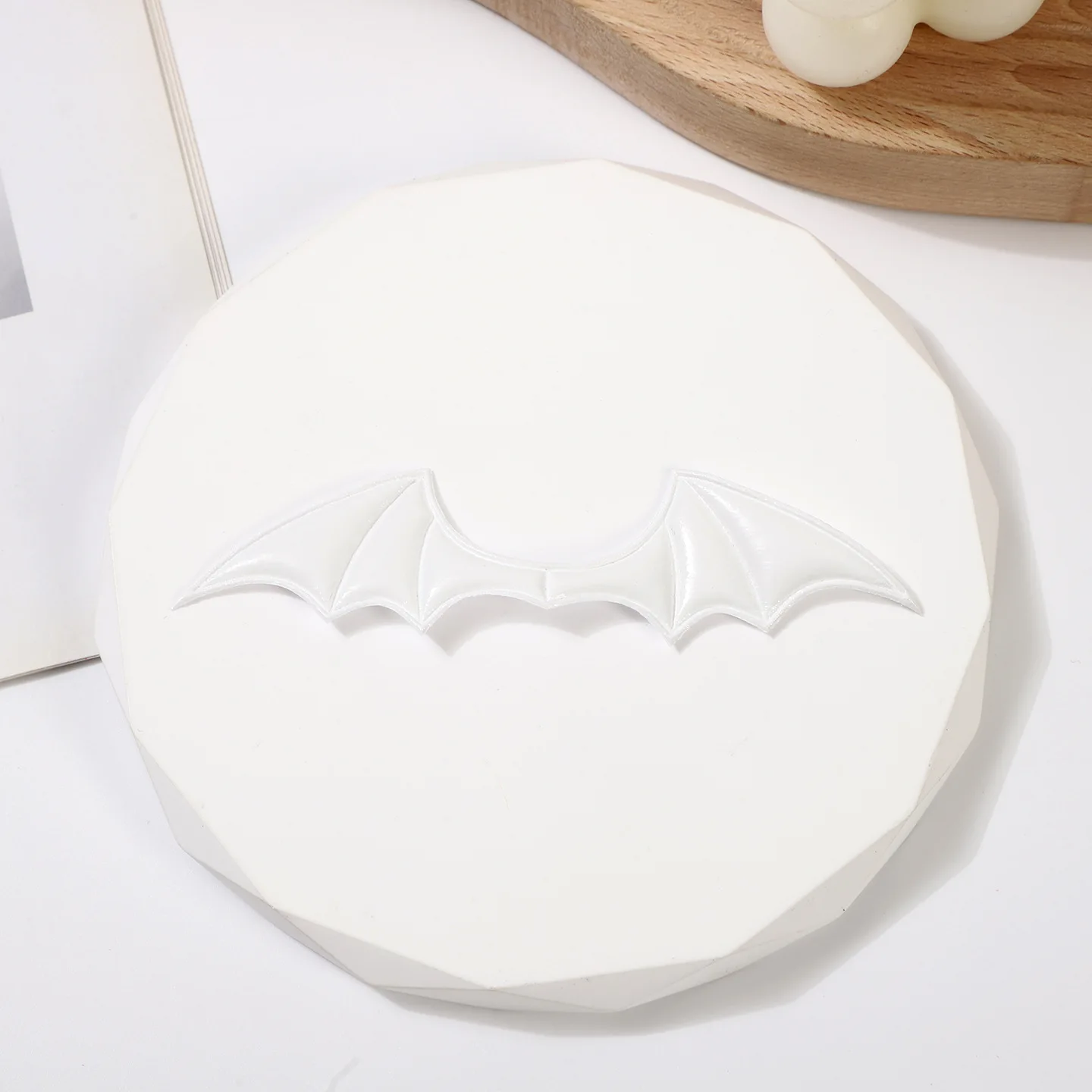 50 Stück/Los 10*2,5CM Dämonische Fledermausflügel Gepolsterte Applikationen für DIY Halloween-Kostüm Vampir-Haarspangen-Dekoration Patch – Detail 7
