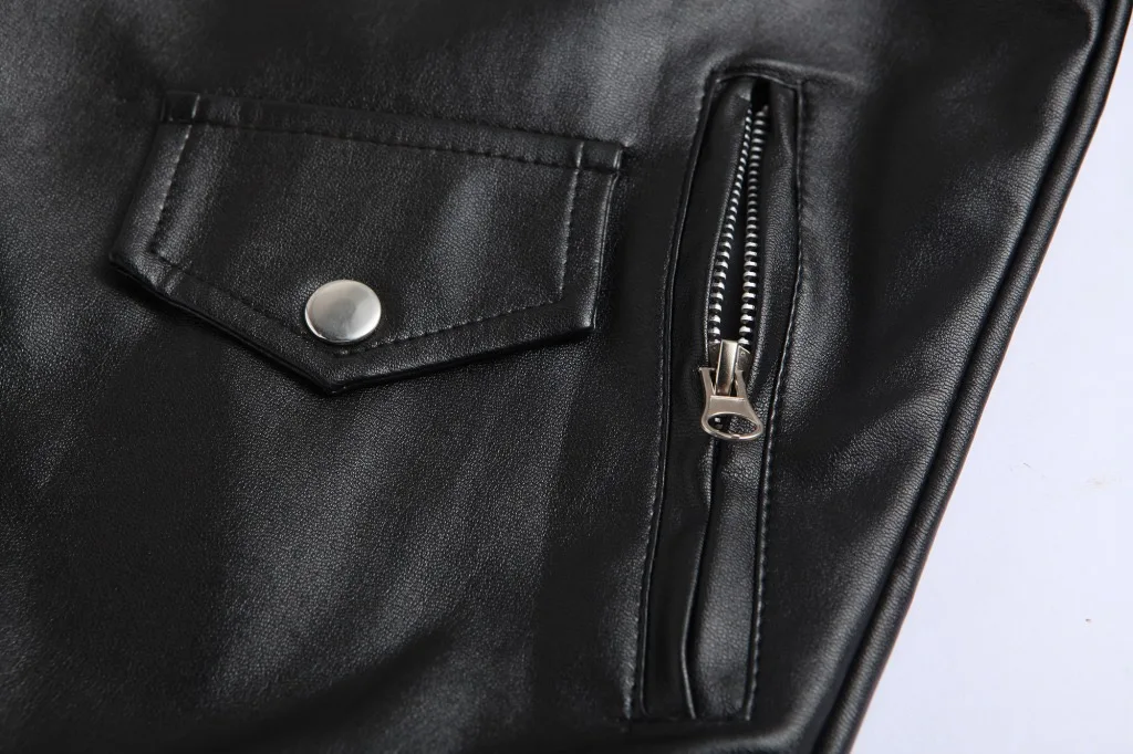2023 Mens Fashion Leather Jacket Slim Fit Stand Collar PU Jacket Male Anti-wind Motorcycle Lapel Diagonal Zipper Jackets Men 15 S3eaa6074709045ce9f8168d765f453e4c