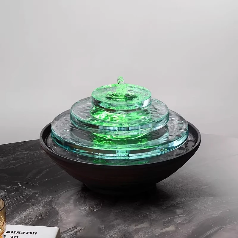 Desktop running water ornament circulation small fountain water feature decoration living room entrance