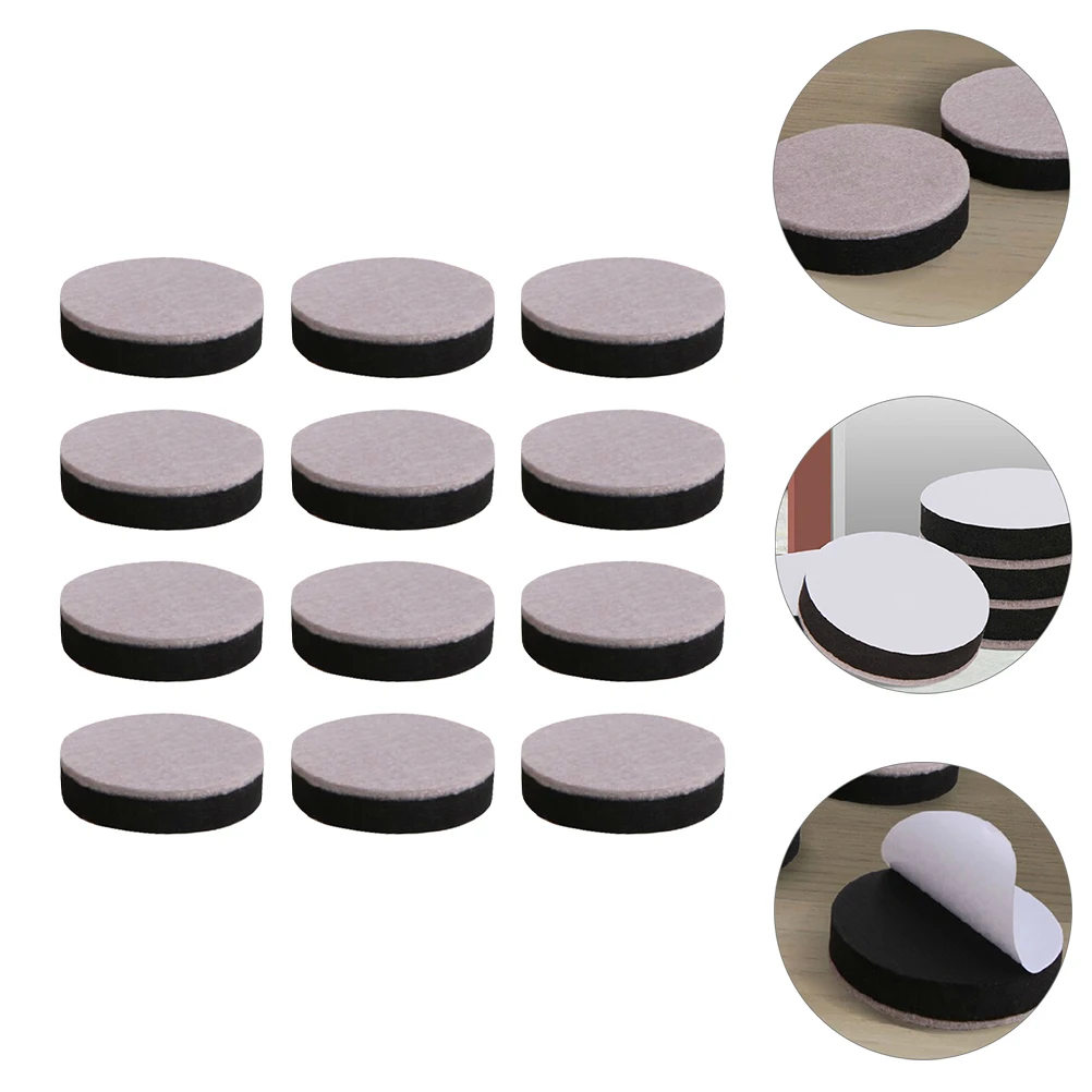 

Furniture Felt Pads Chair Feet Covers Table Mat Protector Black Floor Protectors Self Adhesive Strong EVA Silent Home Bedroom