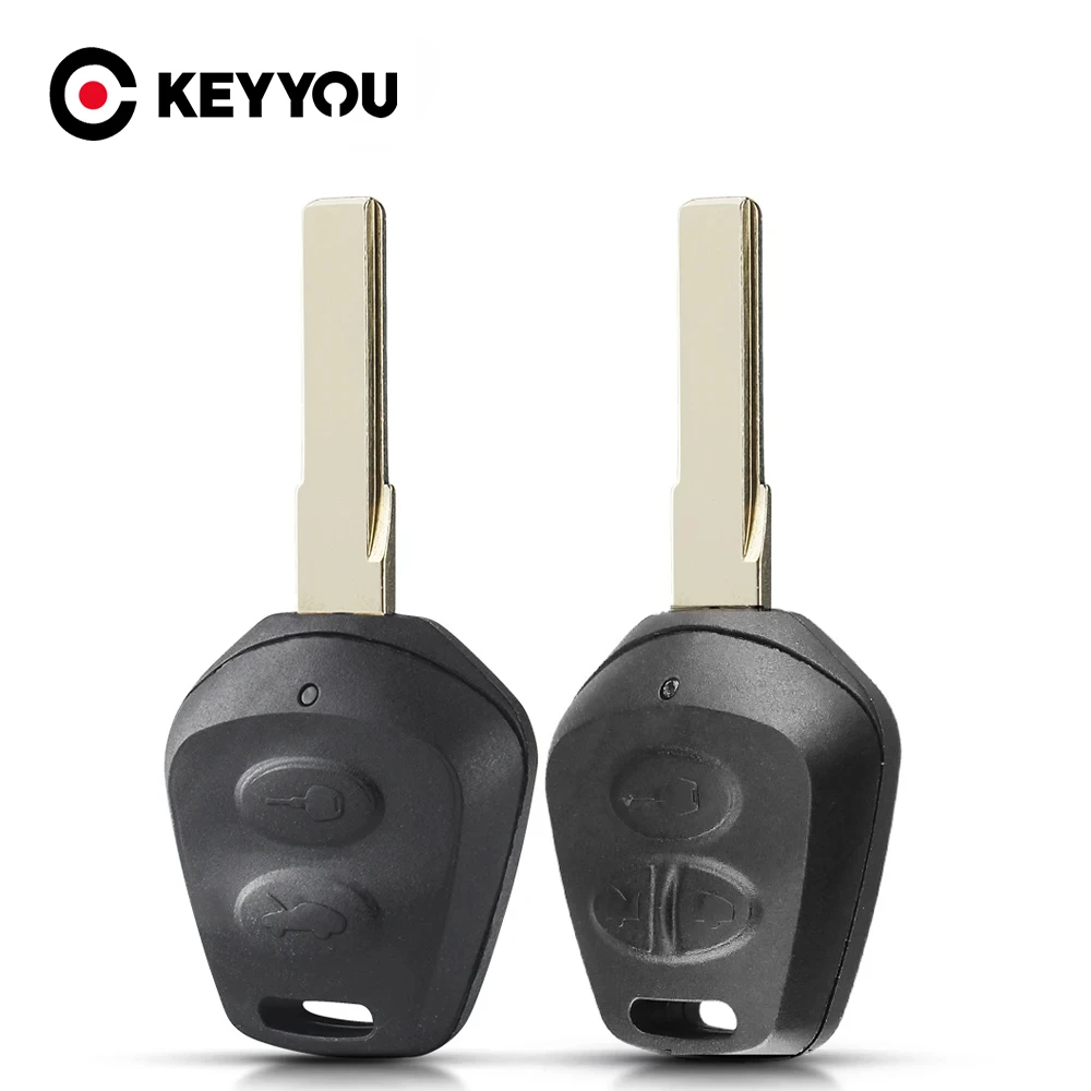 KEYYOU For Porsche Box-ster S 986 911 996 2/3 Buttons Car Remote Key Shell Replacement Fob Key Case Fit With Uncut Blade