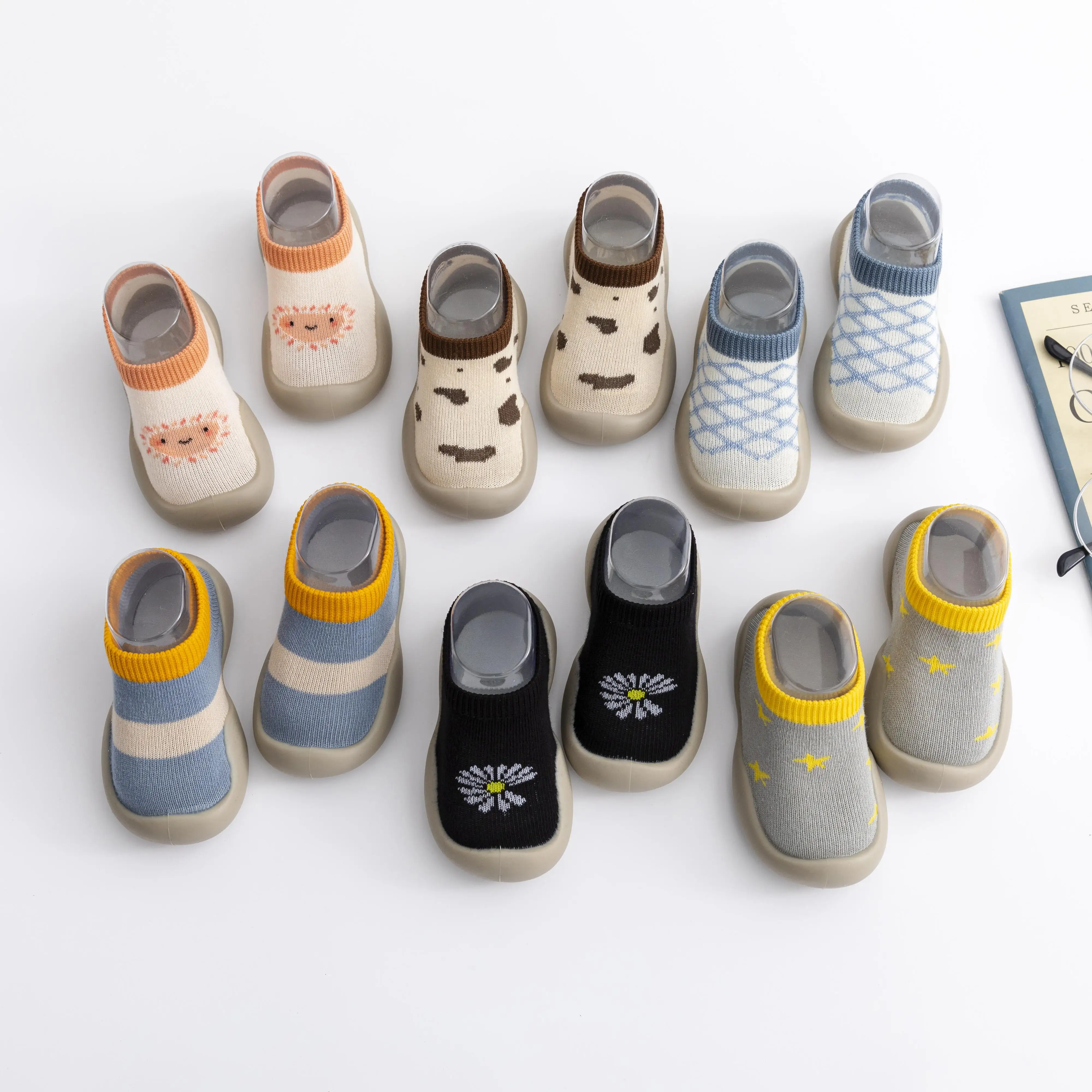 

Весенне-осенние детские носки, обувь для маленьких девочек и мальчиков, нескользящая подошва, ходунки, симпатичные легкие слипоны, первая обувь