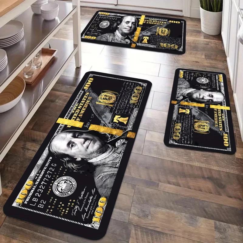Home Bathroom Floor Mats - VIKAMA Retro 100 USD Geldschein-Design Langer