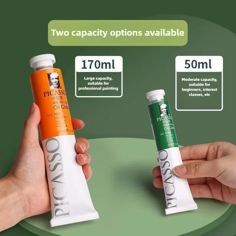 170/50ml Oil Paint High Saturation Faster Drying Time with Creamy Texture and Consistency for Artists Students Art Supplies