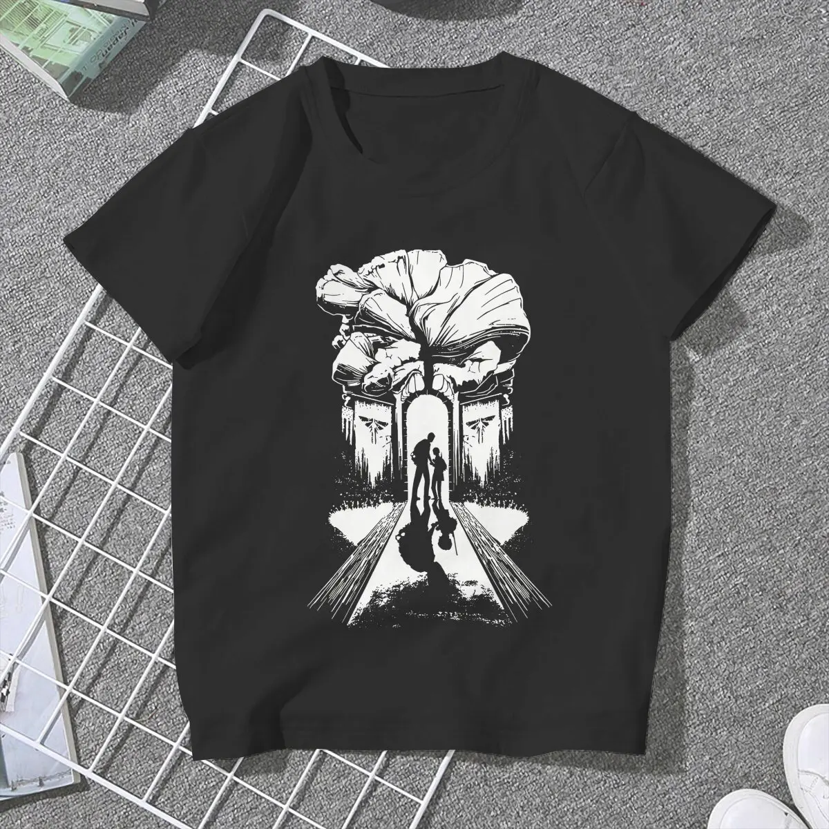 Game The Last Of Us Joel And Ellie Classic Tshirt Homme Women's Streetwear Unisex Polyester Blusas T Shirt For Women