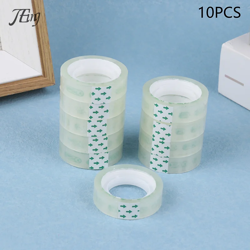 

Лента прозрачная офисная, 3 м, 10 шт., ширина 0,8-1,8 см