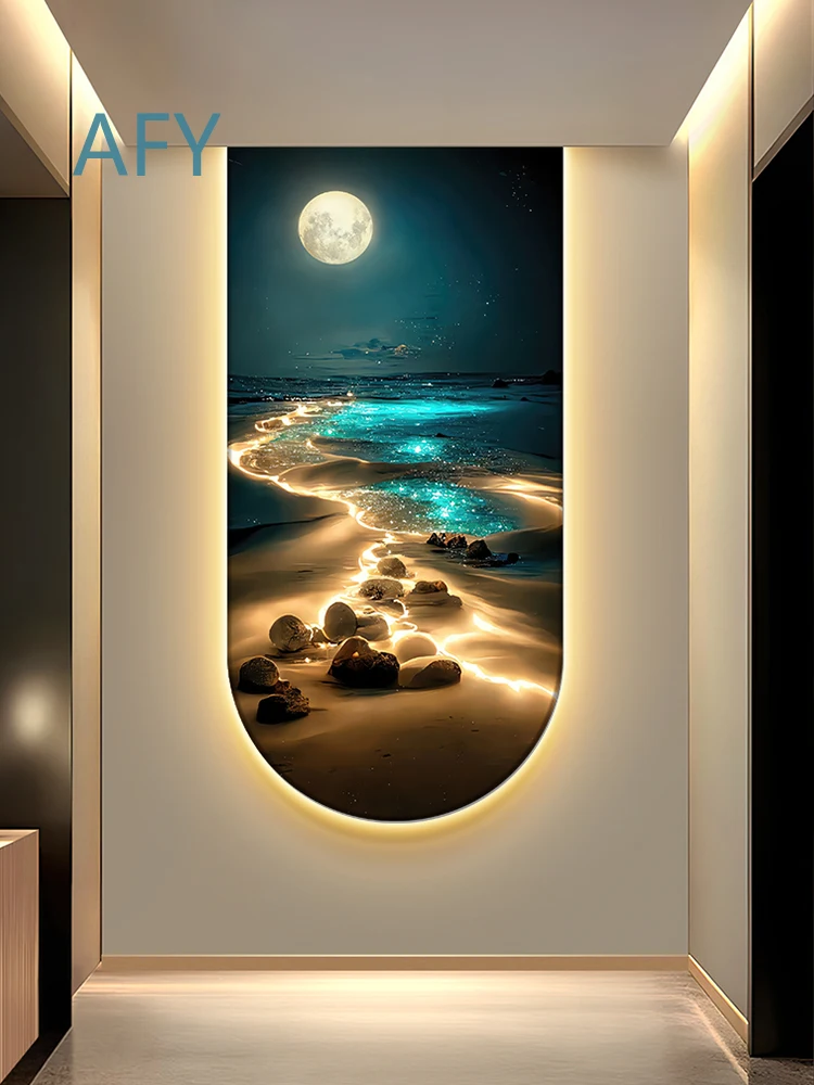 U-shaped Wave Mural Lamp for Modern Home Decoration Living Room LED Background Wall Light for Luxury Corridor Foyer Lighting