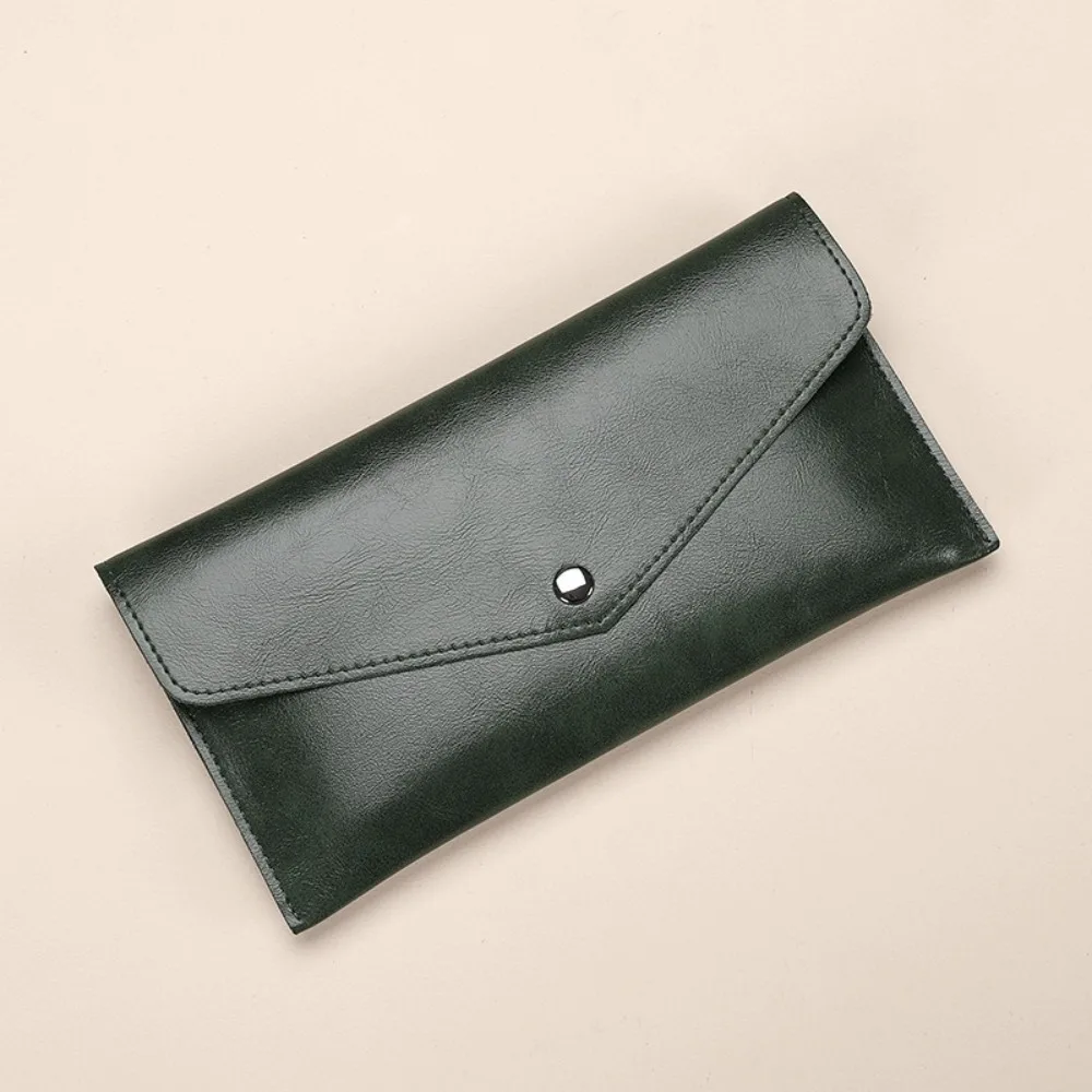 

New PU Leather Wallets Large Capacity Portable Business Card Case Phone Bag Gift