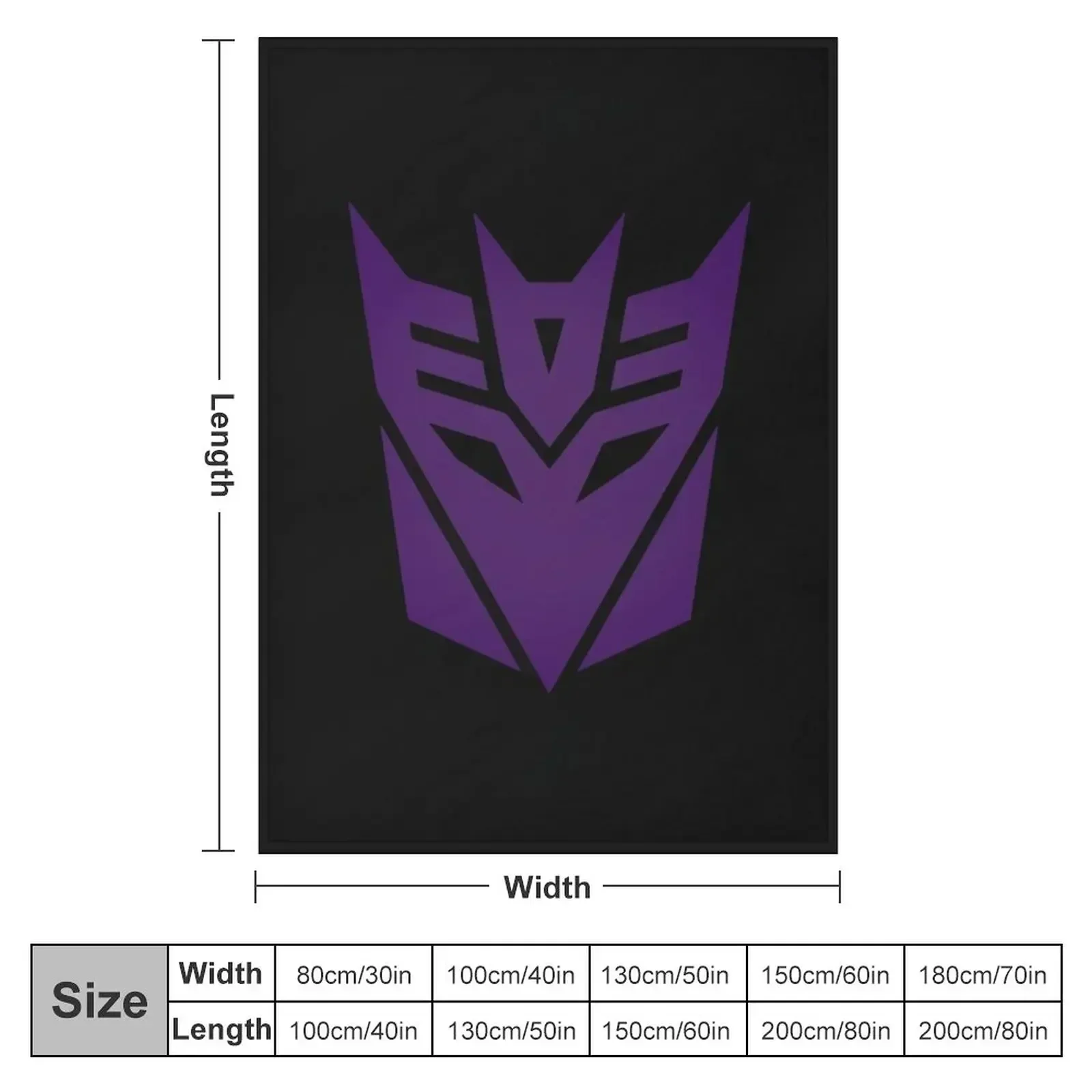 Decepticons Logo Throw Blanket Summer Kid'S Blankets