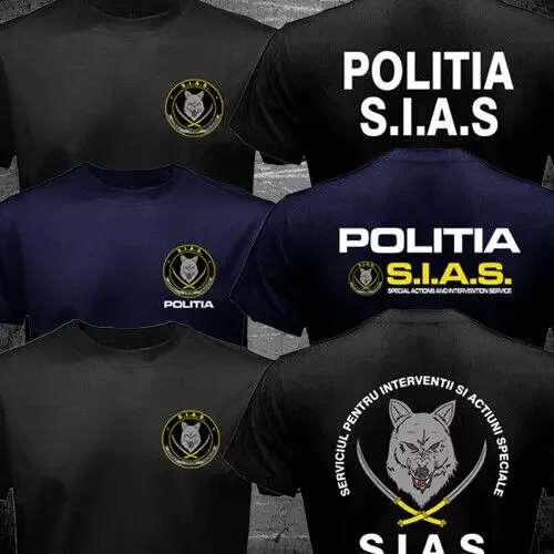 Romanian Special Task Force SIAS Men T-Shirt Short Sleeve Casual Cotton O-Neck T Shirt Size S-3XL