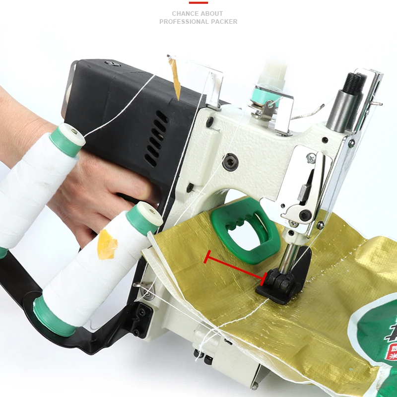 GK9-925 Double Line Portable Electric Sewing Machine Rice Flour Sealing Machine Sealing Machine Sewing Machine 190W