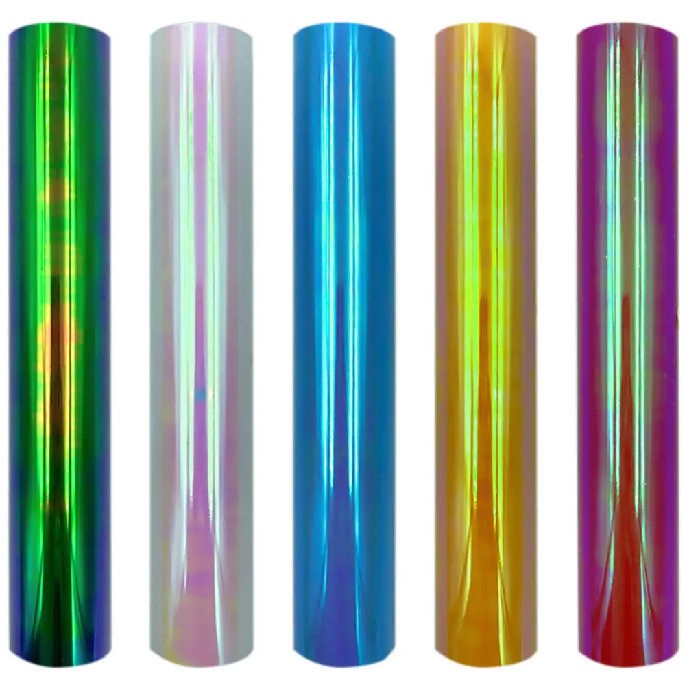 

5 Rolls Permanent Vinyl Adhesive Film for DIY T Shirts Cups Fabric Transfer Craft Rolls Permanent Vinyl Crafts Transfer Film