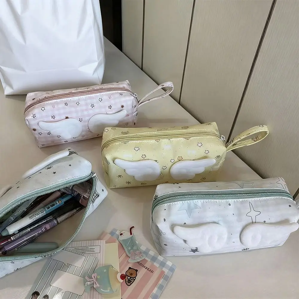 حقيبة أقلام جديدة على شكل نجوم الملاك مع مقبض مقلمة كرتونية ذات سعة كبيرة هدية حقيبة أدوات مكتبية مستلزمات الطلاب #5