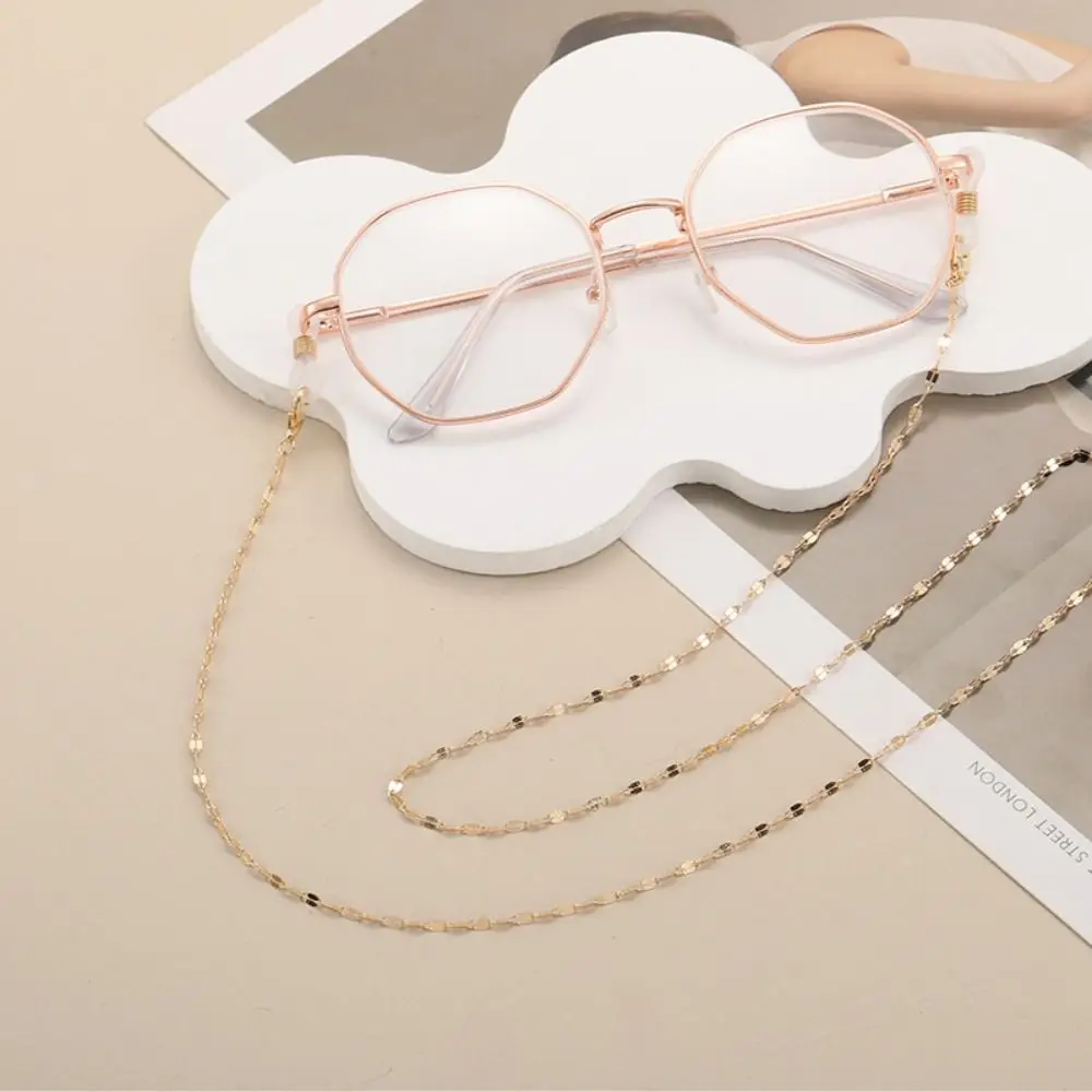Fashion Vintage Beads Glasses Chain Elegant Bohemian Crystal Glasses Chain Copper Lanyard Mask Chain Women