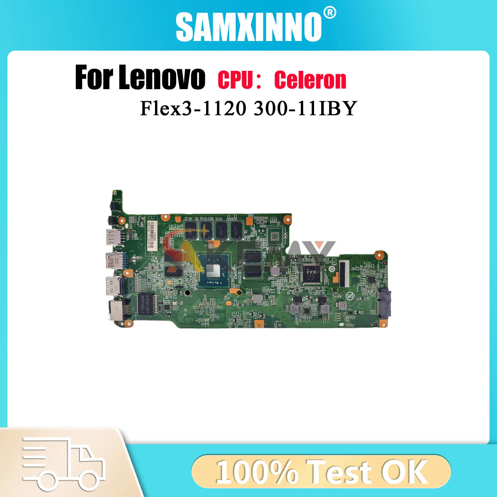 

Материнская плата для ноутбука Flex3-1120 для Lenovo Flex3-1120 Yoga 300-11IBY с 4 ГБ ОЗУ N2840 CPU, 100% полностью протестирована