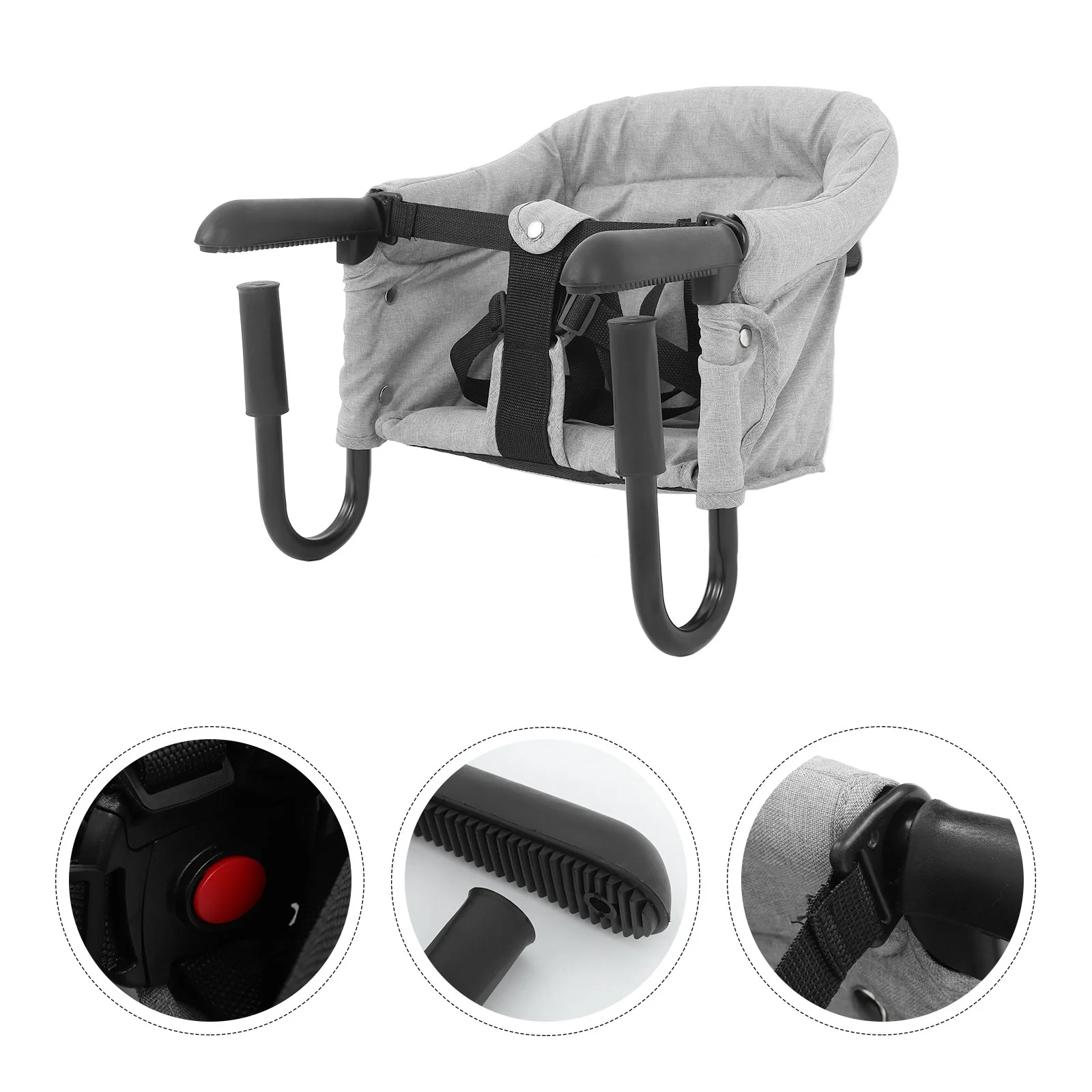 High Chair Seat Foldable Baby Toddler Table and Chairs Hook on Portable Attachable