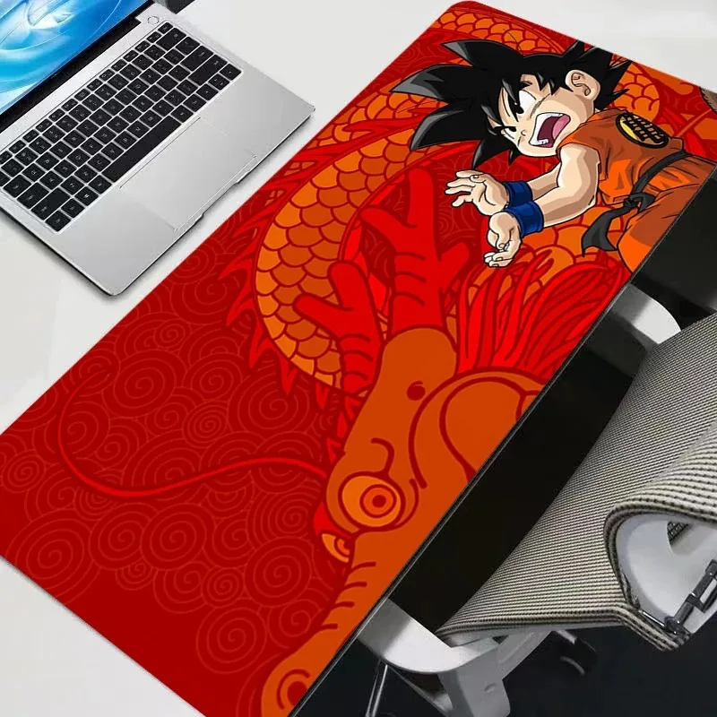 Großer Gaming-Tastaturteppich, Laptop, Japan, cooles Anime-Mauspad für LOL, Schwarz, DBZ, Dragon Ball Z, Schreibtischunterlage, PC-Gamer-Teppich, Mauspad