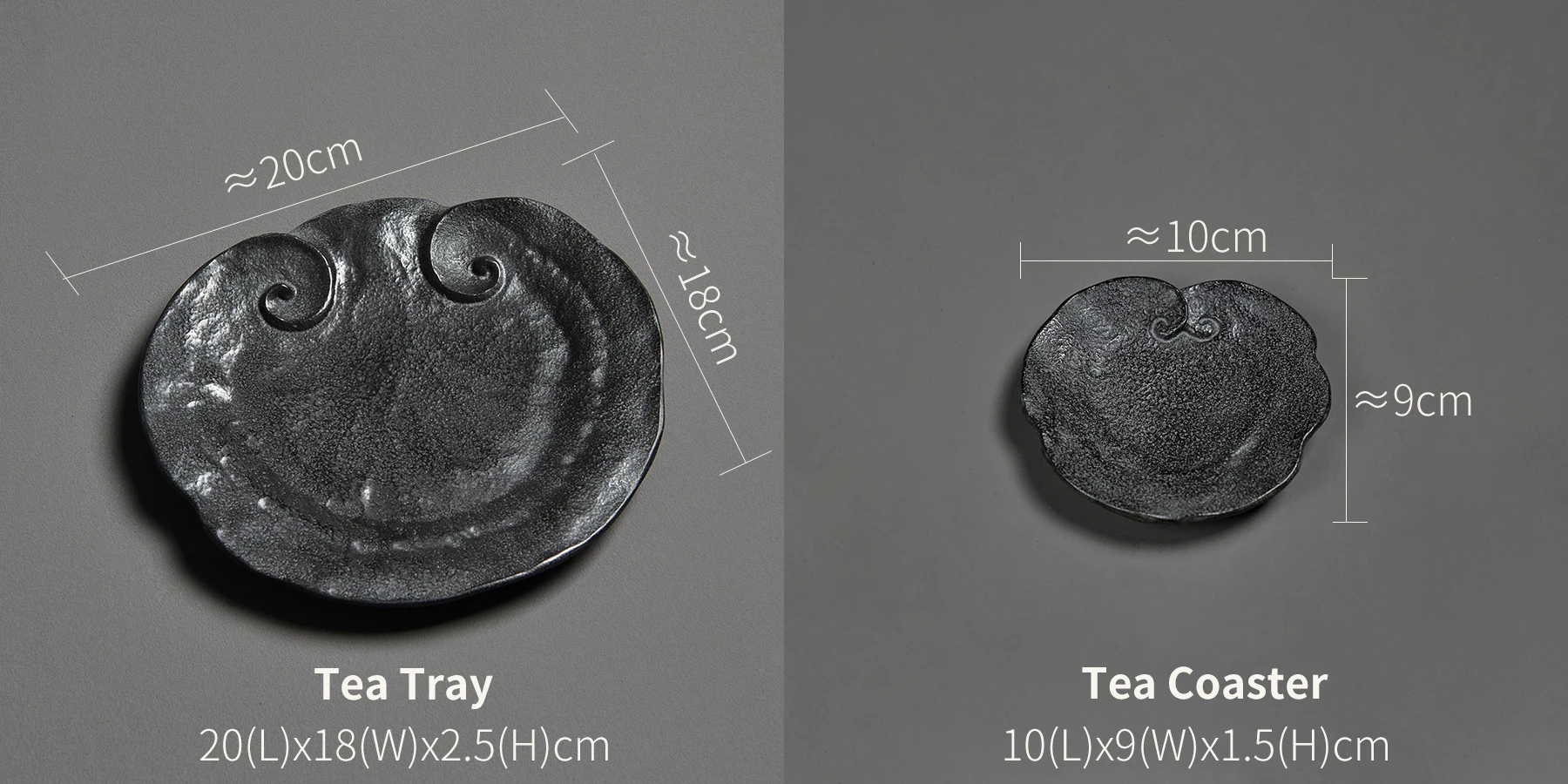 Tee Tablett Naturstein Vulkanischer Basalt Handgeschnitzt Lingzhi Ruyi Trockene Teezeremonie Wabi-Sabi Zen Kung Fu Gongfu Deko Haus Geschenk Teeliebhaber – Detail 4