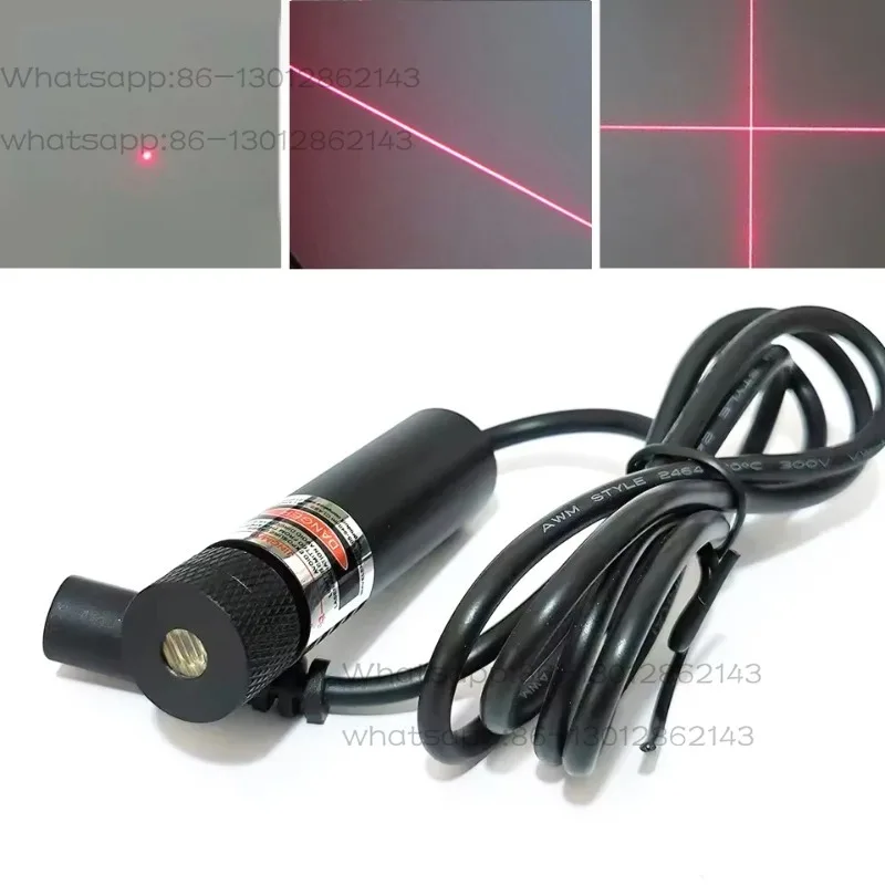 Dot/Line/Cross 650nm 100mW 200mW Red Laser Module DC5V for Woodwork Cutting Bed Marking