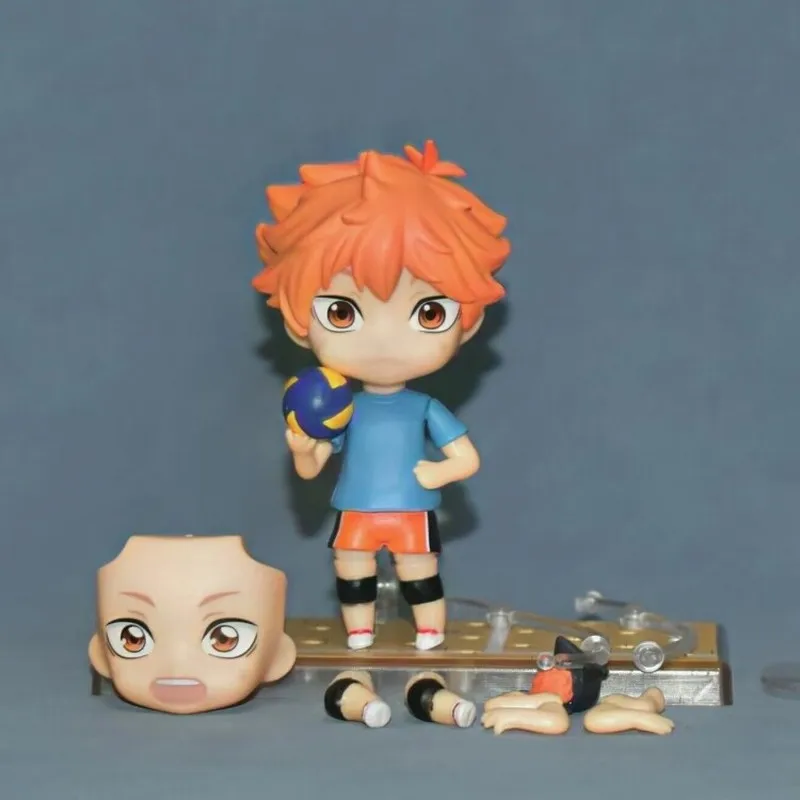 

10CM Q Version Haikyuu!! Anime Articulated Action Figures Doll Haikyuu Hinata Shoyo Bokuto Kotaro Collectible Toys Figure Model
