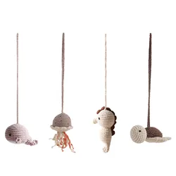 Suporte de cama móvel de madeira para recém-nascidos, brinquedos do bebê, jogar ginásio, pendurado pingente animal, carrinho, sino, chocalho de madeira, brinquedo educativo